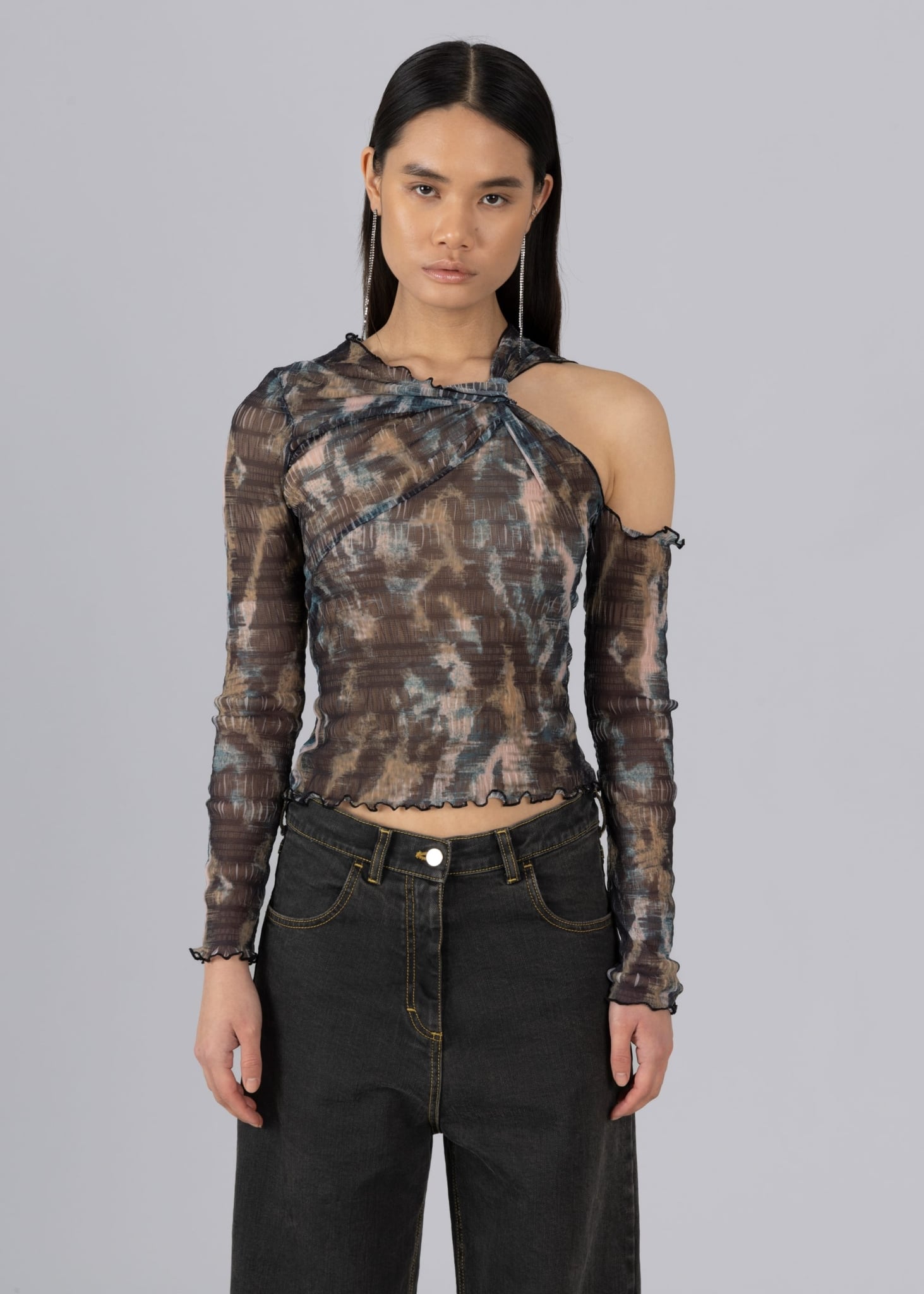 Bold Twist - Asymmetrical One-Sleeve Top