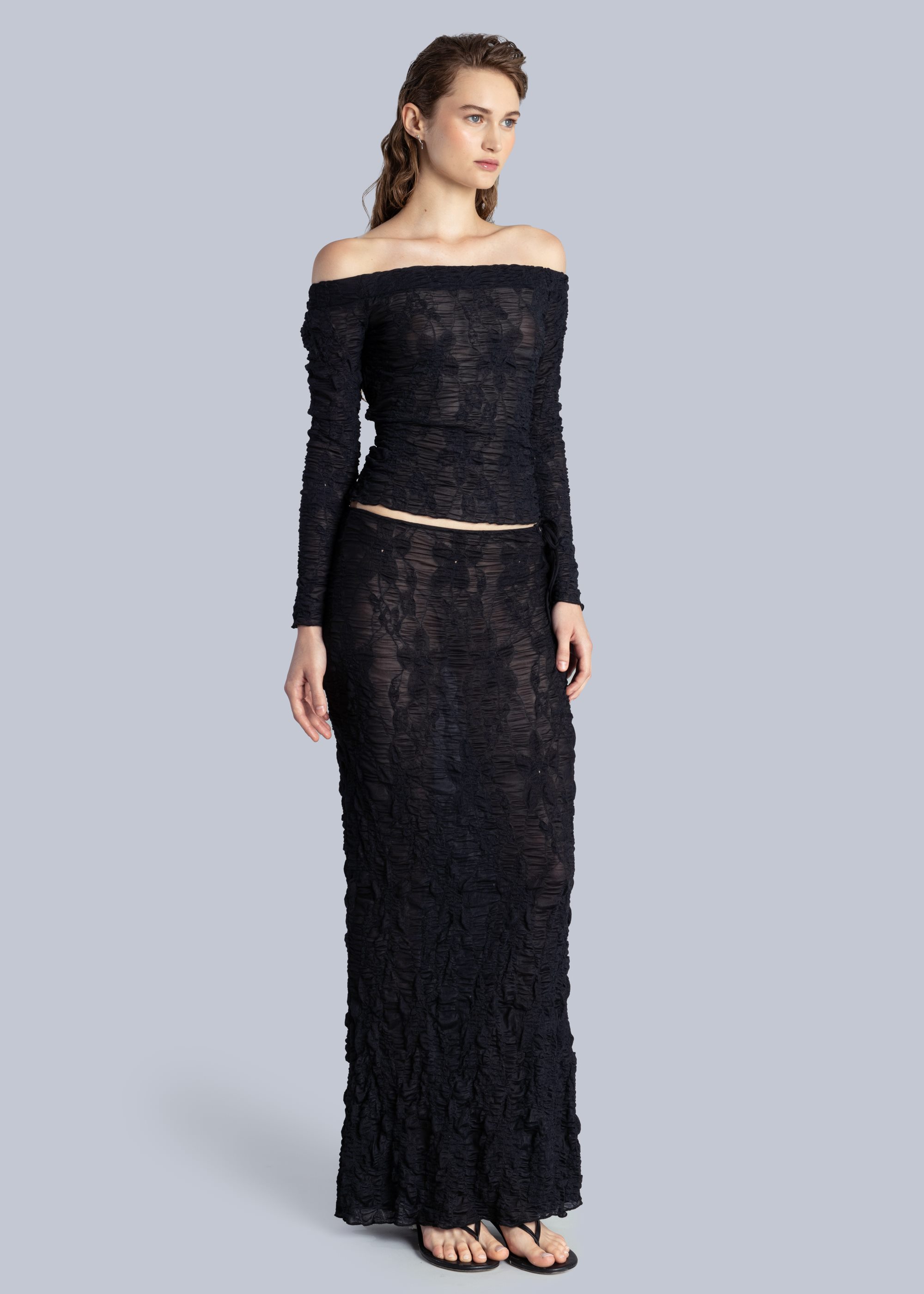 Jacquard Maxi Skirt • ESTHE
