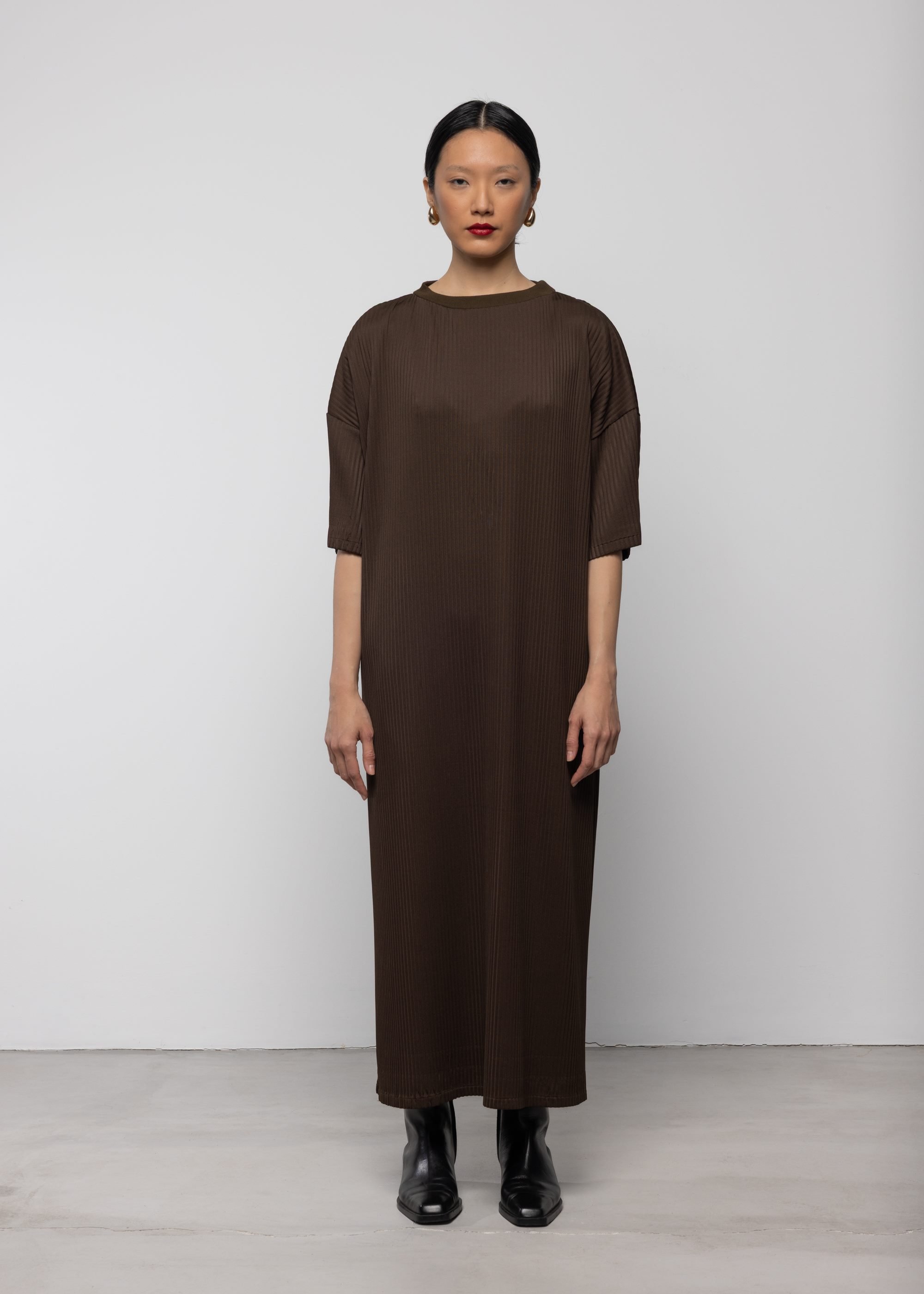 Pleated T-Shirt Dress