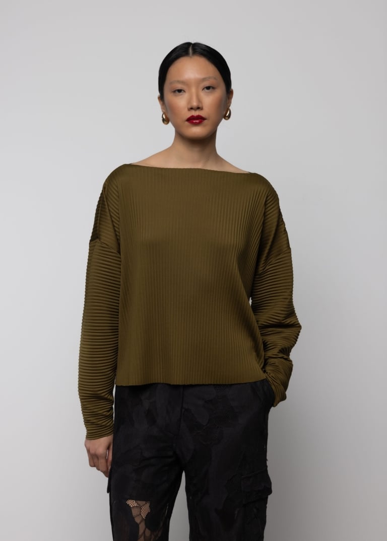 Pleated Rib Top