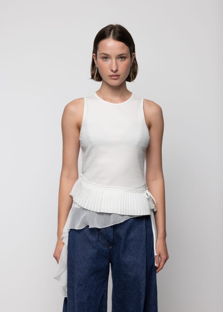 Tank Top with Frills