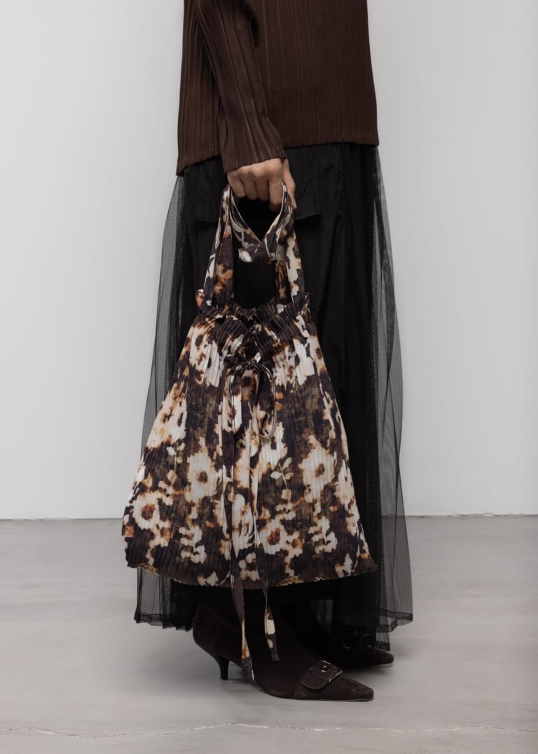 Pleated Tote Bag