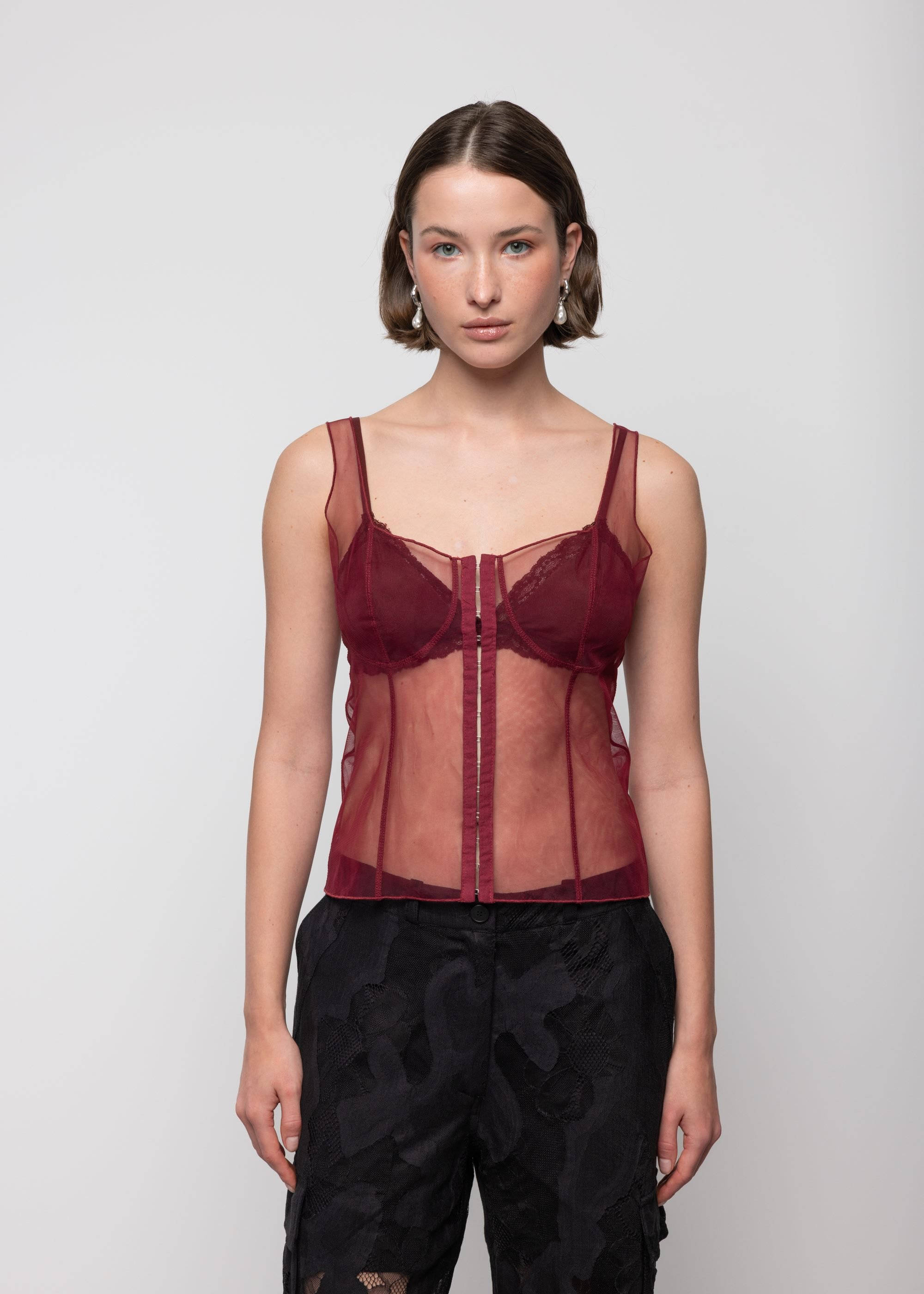Corset Tulle Top