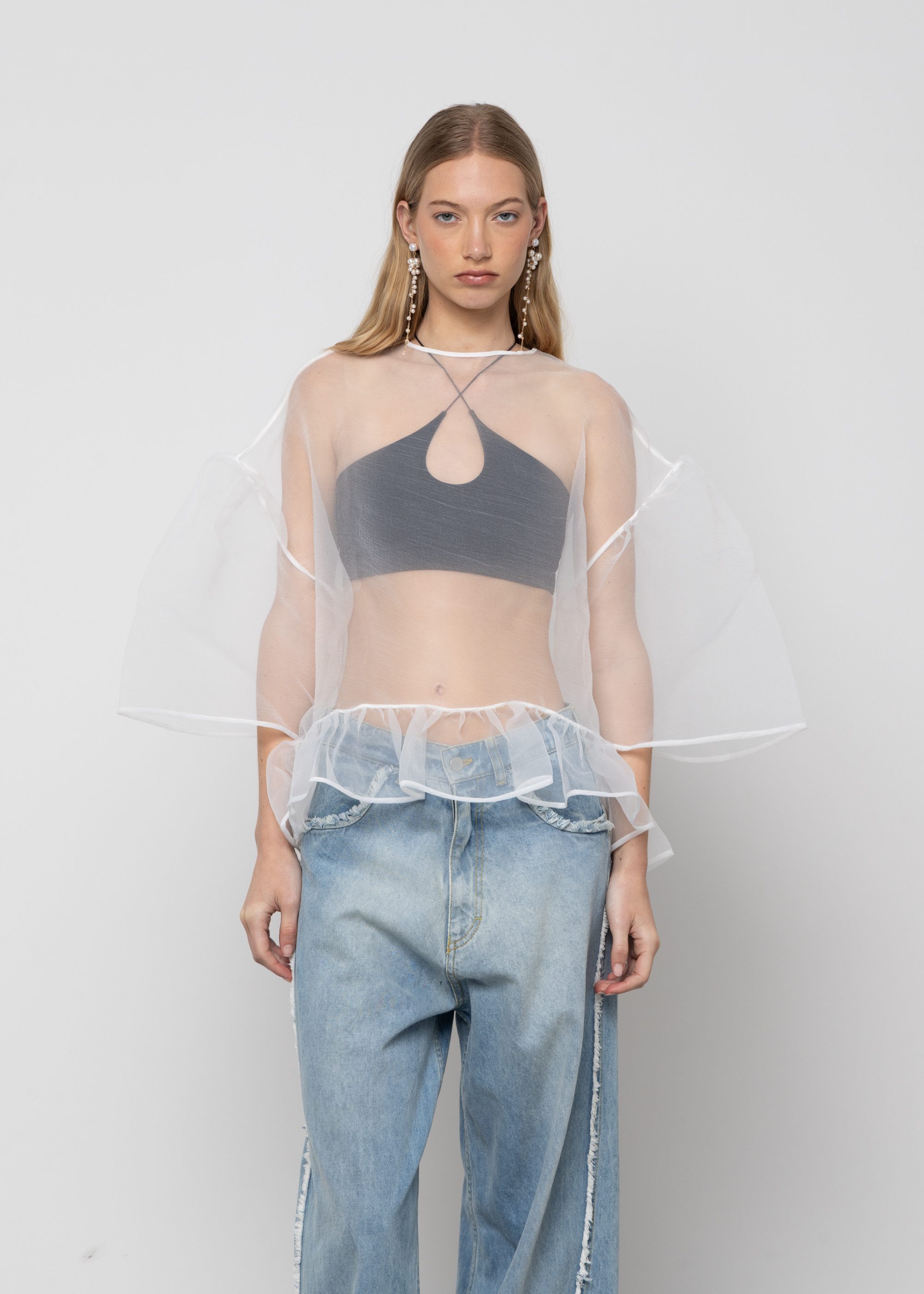 Organza Oversized Blouse