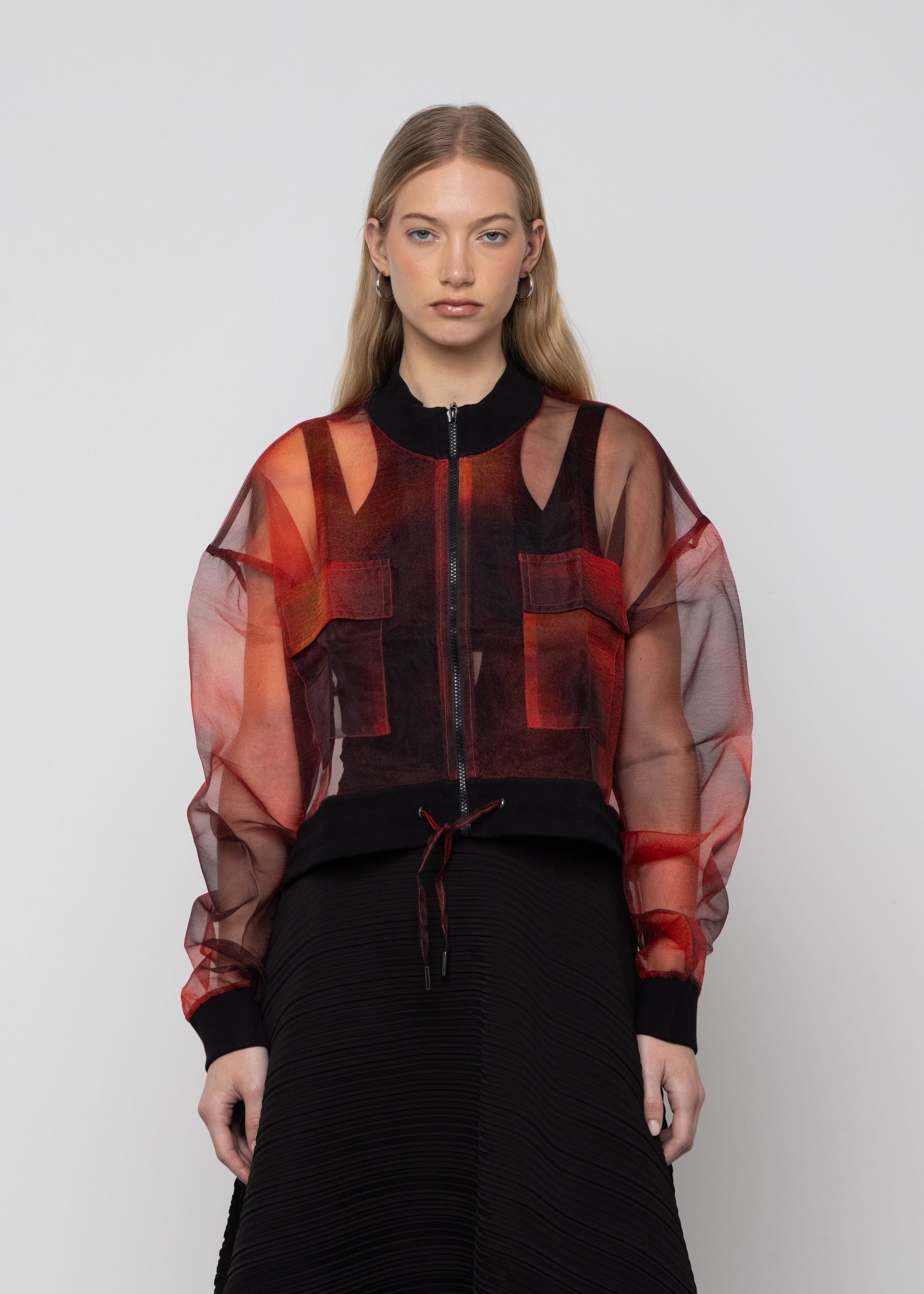 Organza Bomber Jacket