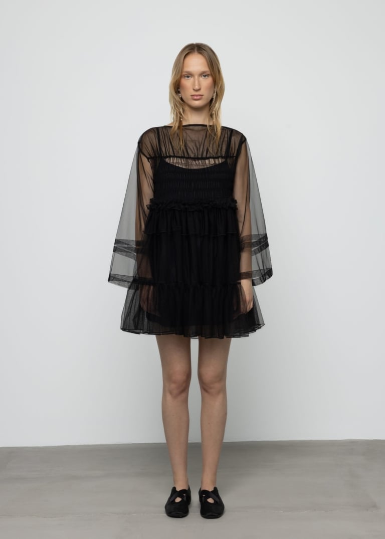 Oversized Mini Tulle Dress