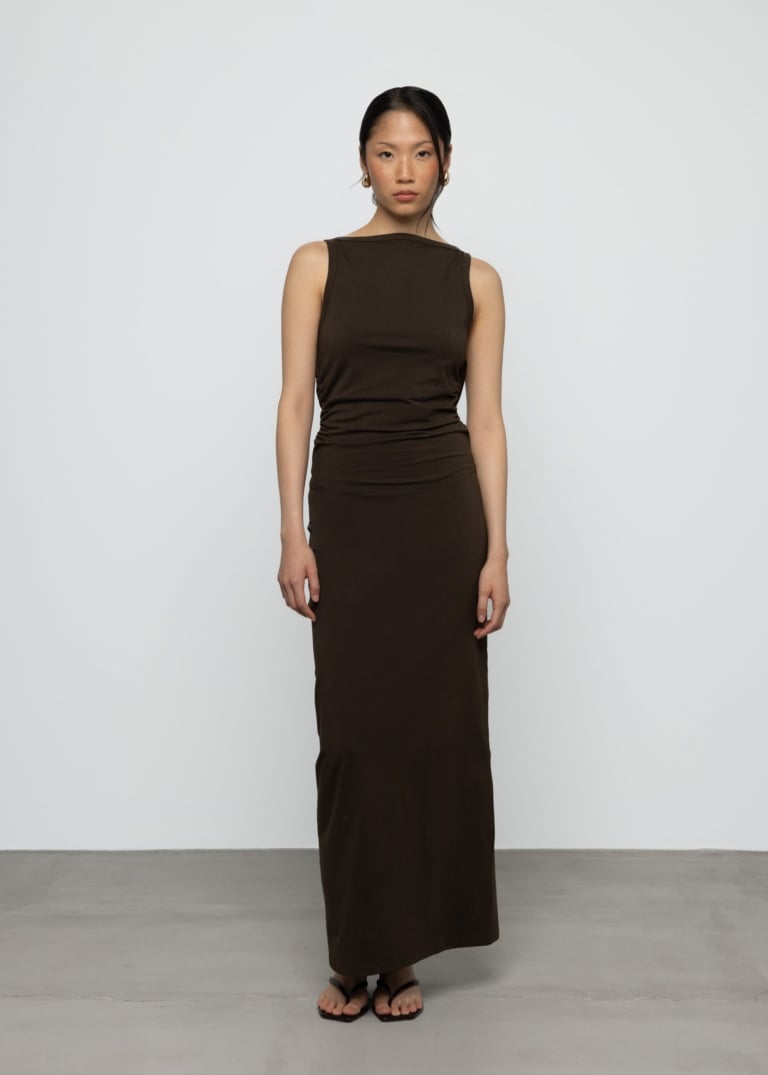 Twist Open Back Maxi Dress