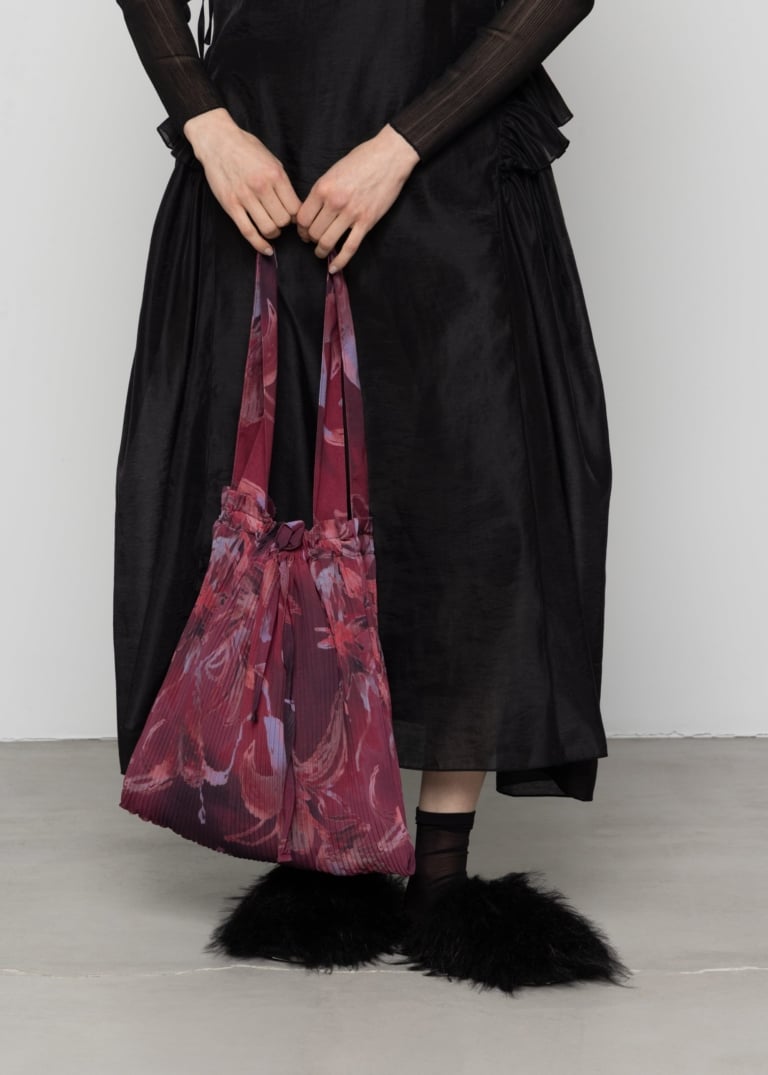Pleated Tote Bag