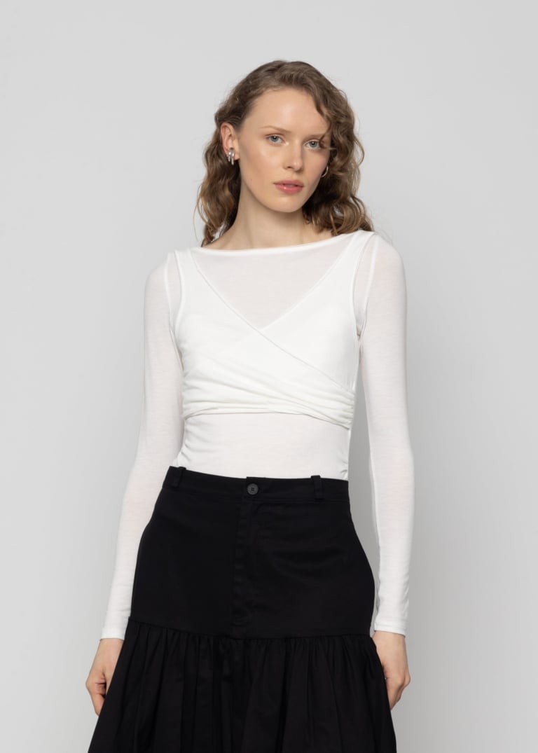 Scoop-Neck Fitted Top