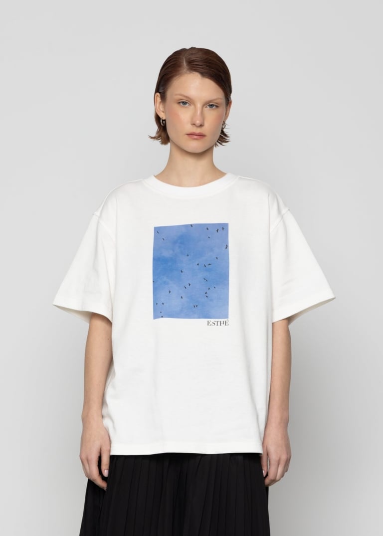 Oversized Printed Cotton T-Shirt